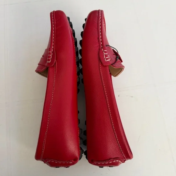 New ARTISURE Red Penny Loafers Driving Moccasins Women’s SIZE 9.5 - Picture 4 of 8